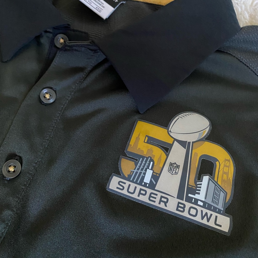 Men’s XXL Nike Super Bowl 50 Polo (Levi’s Stadium, SB logos)
